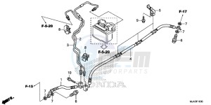 VT750CSD Shadow - VT750CS-D 2ED - (2ED) drawing REAR BRAKE HOSE