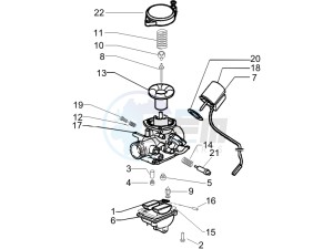 LX 50 4T USA drawing Carburetor components