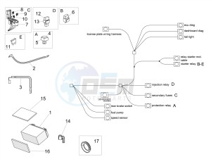 TUONO 1100 V4 RF E4 ABS (APAC) drawing Electrical system II