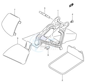 AN400 (E2) Burgman drawing UPPER BOX (MODEL X Y)