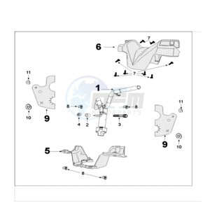 CITYSTAR 125 LC drawing HANDLEBAR