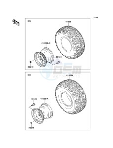 MULE_610_4X4 KAF400ABF EU drawing Tires