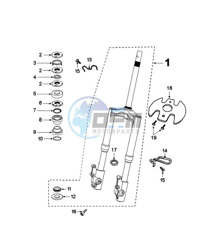 FRONT FORK / STEERINGHEAD