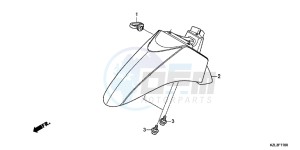 NSC110WHB drawing FRONT FENDER