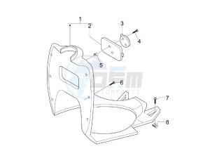 Stalker 50 Naked drawing Front glove-box - Knee-guard panel