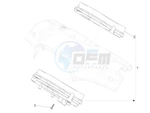 150 Sprint 4T 3V ie (APAC) (AU, CD, EX, JP, RI, TH, TN) drawing Meter combination - Cruscotto