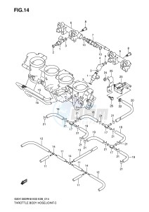 GSX1300R (E3-E28) Hayabusa drawing THROTTLE BODY HOSE JOINT