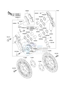 ZR 1200 A [ZRX1200R] (A4-A5) drawing FRONT BRAKE-- A4- -