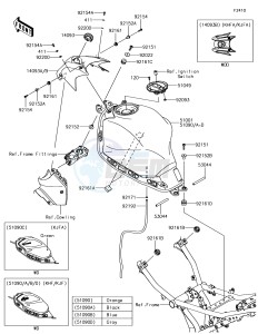 NINJA 650 EX650KHFA XX (EU ME A(FRICA) drawing Fuel Tank