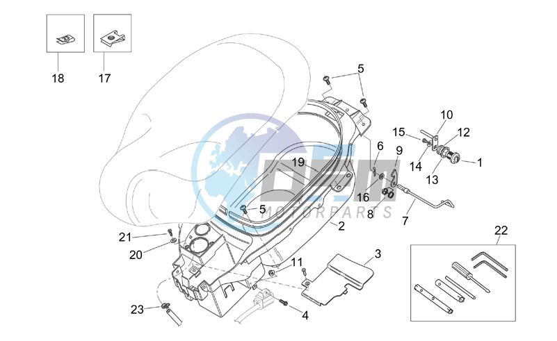 Helmet compartment