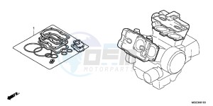 VFR1200FB drawing GASKET KIT A