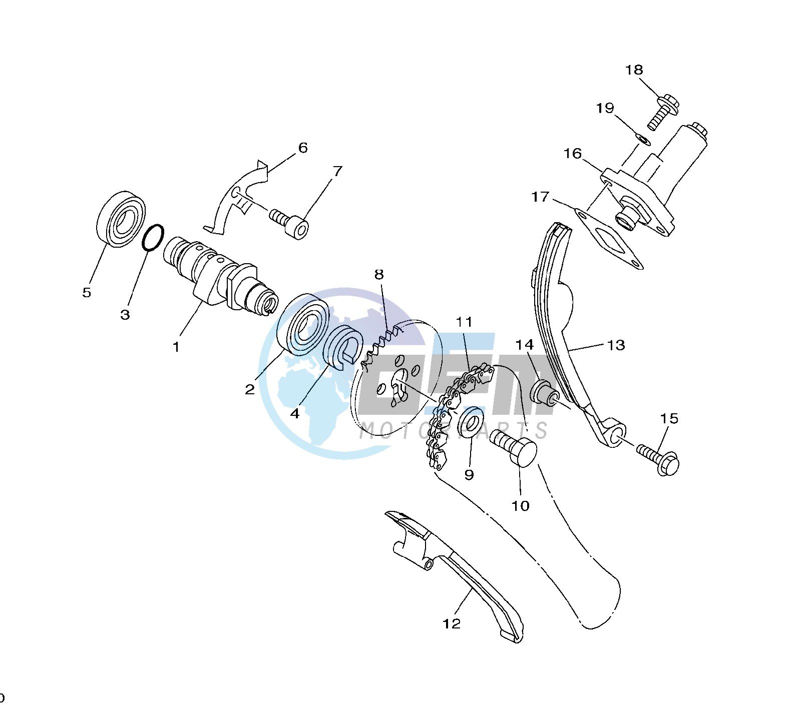 CAMSHAFT AND TIMING CHAIN