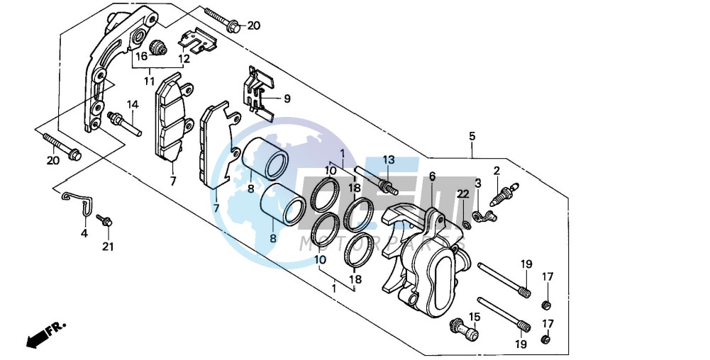 FRONT BRAKE CALIPER