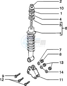 Skipper 150 4t drawing Rear Damper