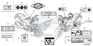 NC750SAF NC750S 4ED - (4ED) drawing CAUTION LABEL