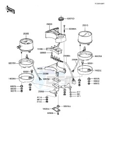 KZ 305 B [CSR BELT] (B1) [CSR BELT] drawing METERS