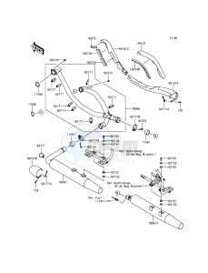 VULCAN 1700 NOMAD ABS VN1700DGF GB XX (EU ME A(FRICA) drawing Muffler(s)