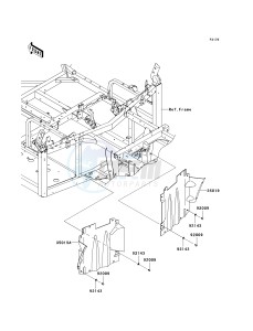 KRF 750 G [TERYX 750 FI 4X4] (G9F) G9F drawing FLAP