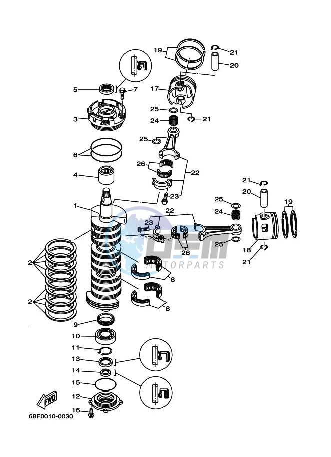 CRANKSHAFT--PISTON