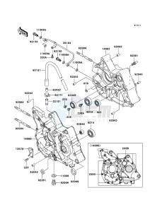 KLX110 KLX110A7F EU drawing Crankcase