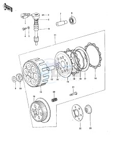 KT 250 A [TRIAL] (A-A2) [TRIAL] drawing CLUTCH