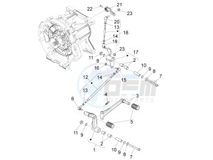 California 1400 Custom ABS 1380 drawing Gear lever