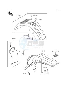 KX 250 K [KX250] (K3) [KX250] drawing FENDERS