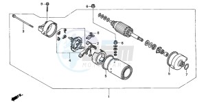 CB600F HORNET S drawing STARTING MOTOR