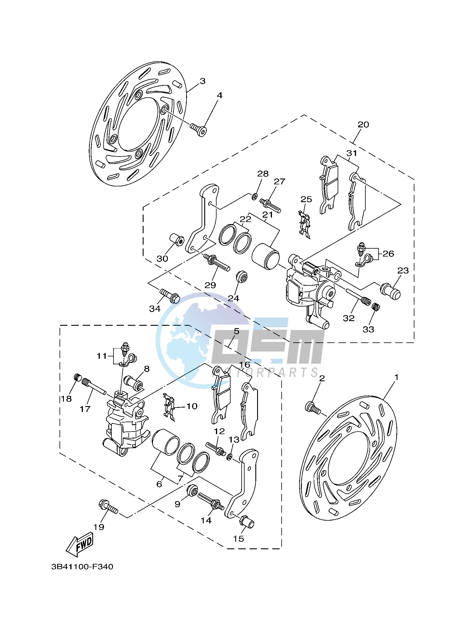 FRONT BRAKE CALIPER