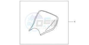 CBR1000RA9 U / ABS MME SPC drawing E-SEAT