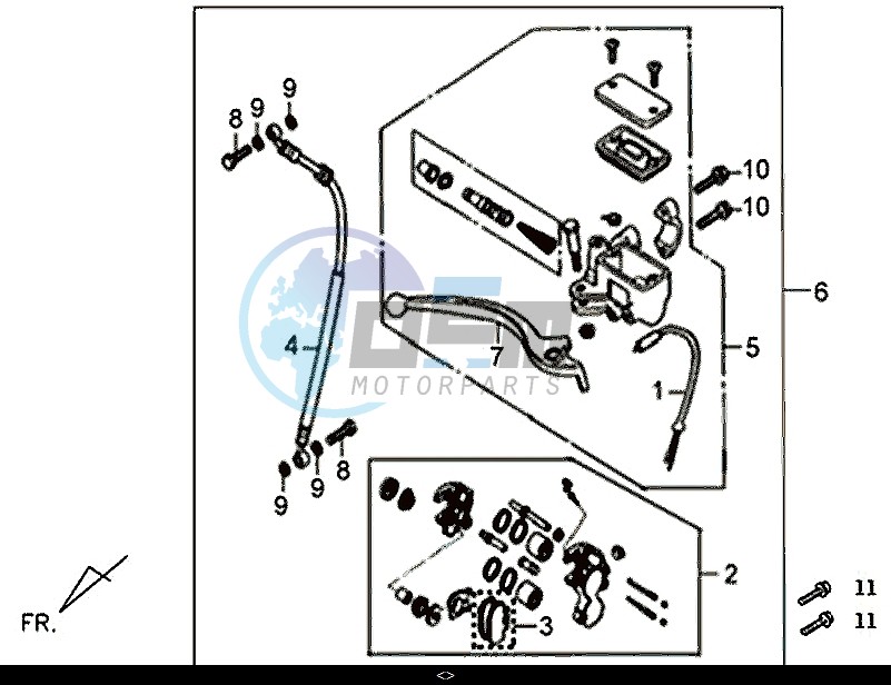 FRONT BRAKE MASTER CYLINDER