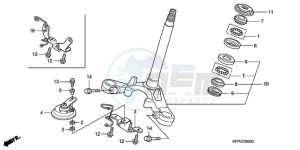 CBR125RWA Korea - (KO) drawing STEERING STEM