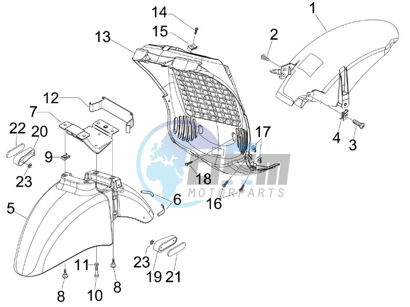 Wheel housing - Mudguard