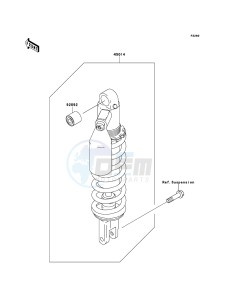 KLX250 KLX250SDF XX (EU ME A(FRICA) drawing Shock Absorber(s)