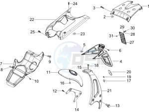 Runner 50 Pure Jet SC drawing Rear cover - Splash guard