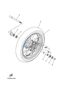 MTM850 MTM-850 XSR900 ABARTH (B90N) drawing FRONT WHEEL