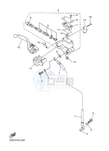 WR450F (1DX3) drawing FRONT MASTER CYLINDER