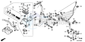 TRX420FA2G TRX420F Europe Direct - (ED) drawing FRONT BRAKE MASTER CYLINDER