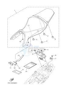 MT09A MT-09 ABS 900 (2DR3) drawing SEAT