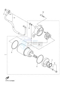 XVS950CU XV950R XV950 R-SPEC (2DX7) drawing STARTING MOTOR