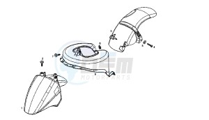 BOULEVARD - 50 CC 4T EU2 25 KM/H drawing FENDER