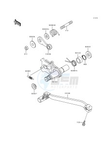 KLX 650 C [KLX650] (C1-C4) [KLX650] drawing GEAR CHANGE MECHANISM