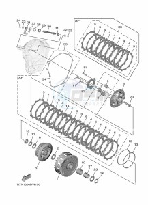 TRACER 9 MTT890 (B5U9) drawing CLUTCH