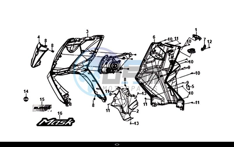 FRONT COVER FRONT INNER BOX / MASK 50 (XE05W1-IT) (L7-L9)