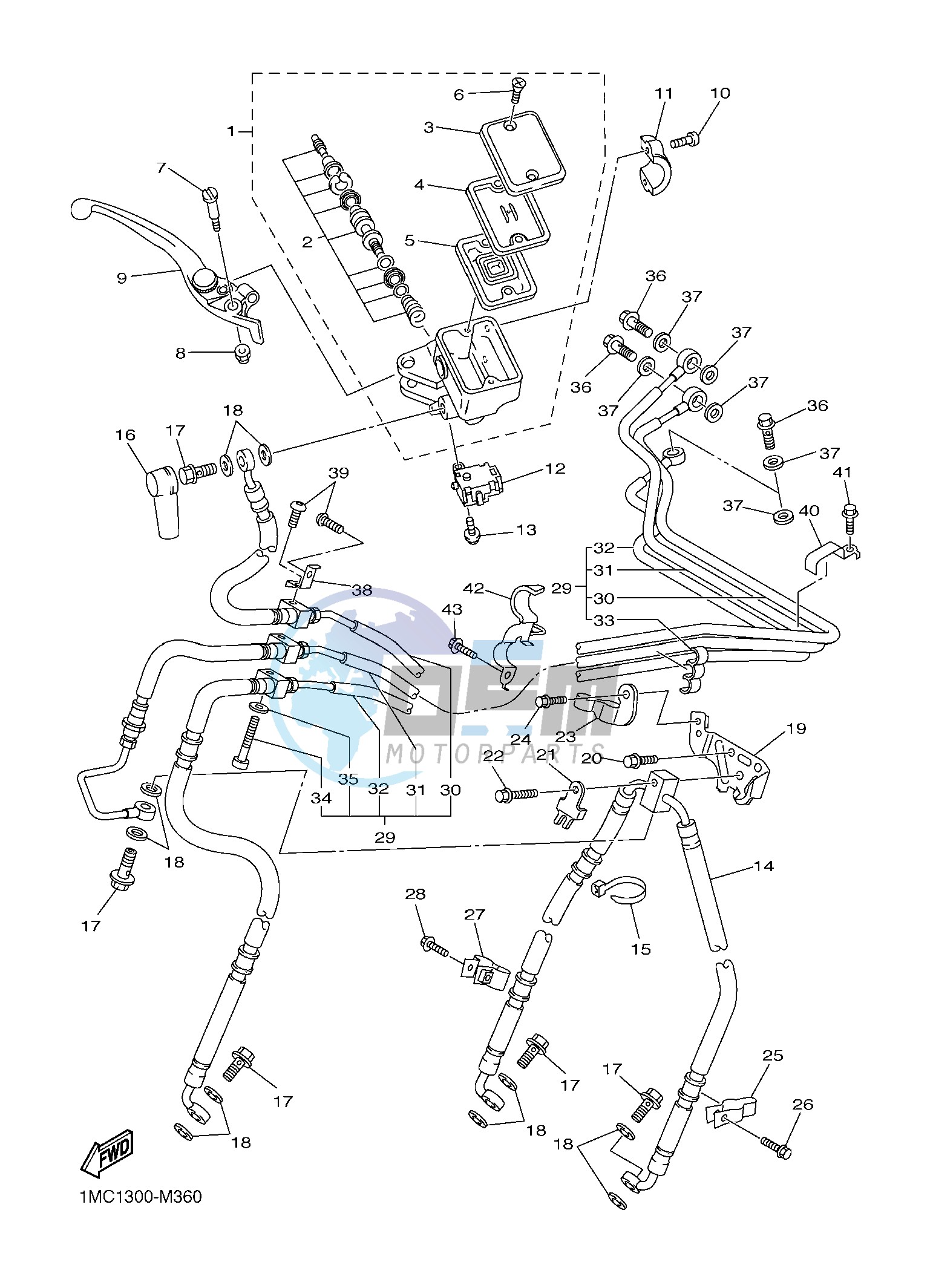 FRONT MASTER CYLINDER