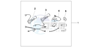 CB600F2 CB600F drawing GRIP HEATER SS/ON-OF