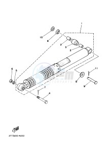 DT175 (3TSW) drawing REAR SUSPENSION