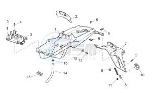 1200 Sport 8V drawing Rear body - Mudguard