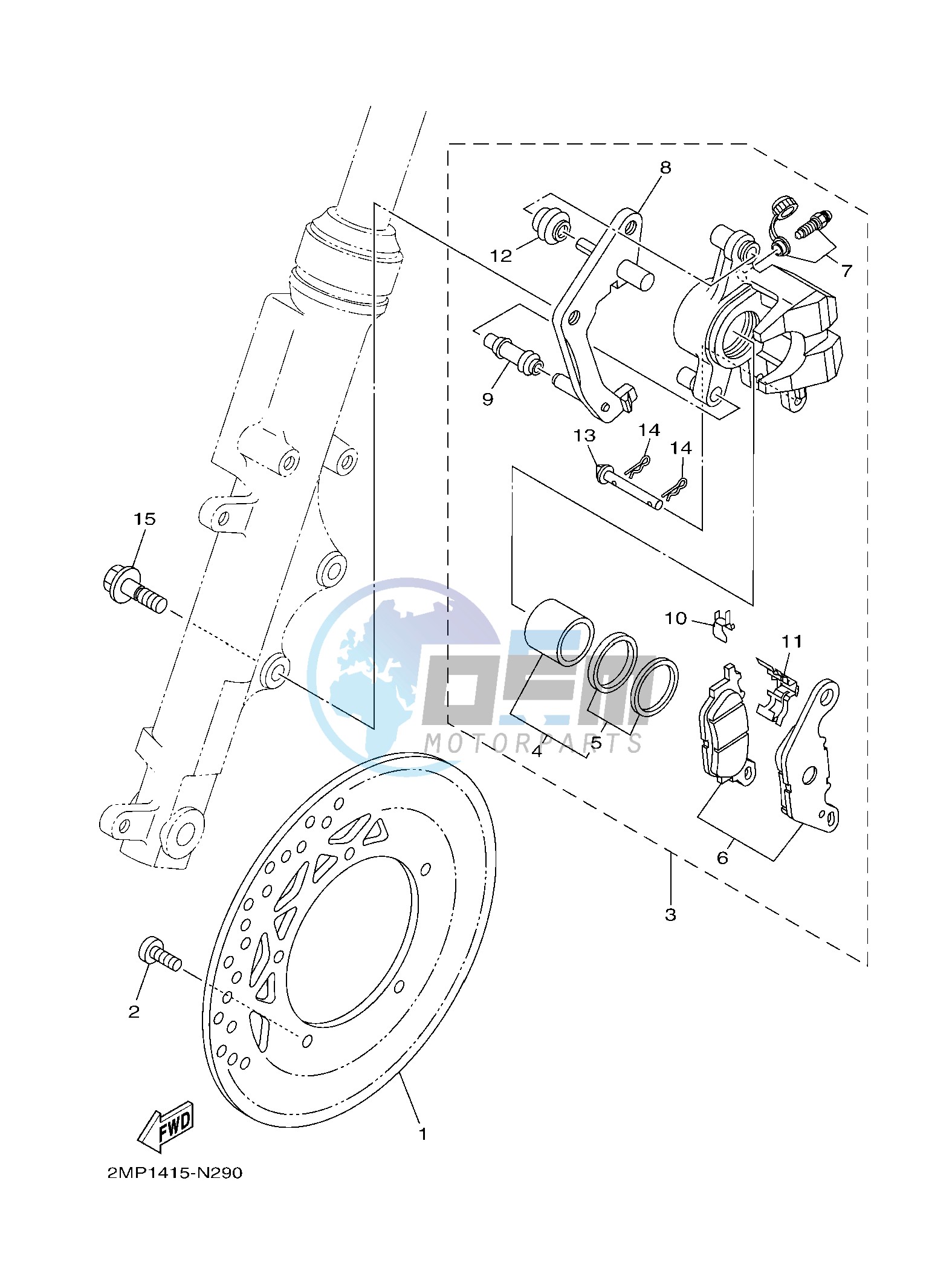 FRONT BRAKE CALIPER