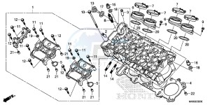 CBR1000SAG CBR1000 ED drawing CYLINDER HEAD